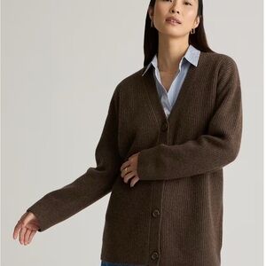 Quince Mongolian Cashmere Oversized Boyfriend Cardiagn